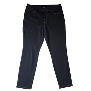 d.jeans Slim Straight Jeans Womens 16 Dark Wash Indigo Sustainable Eco Casual